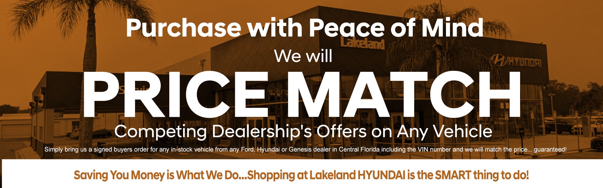 Price Match Guarantee at Lakeland Hyundai