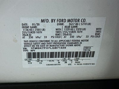 2020 Ford Explorer Limited