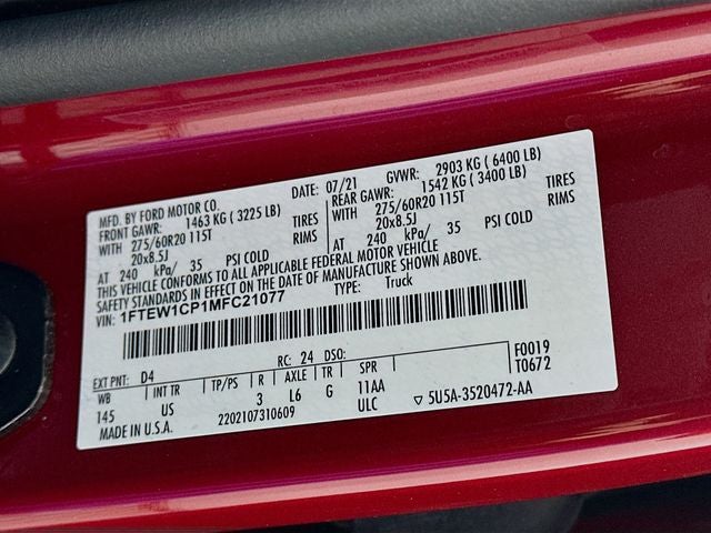 2021 Ford F-150 XLT