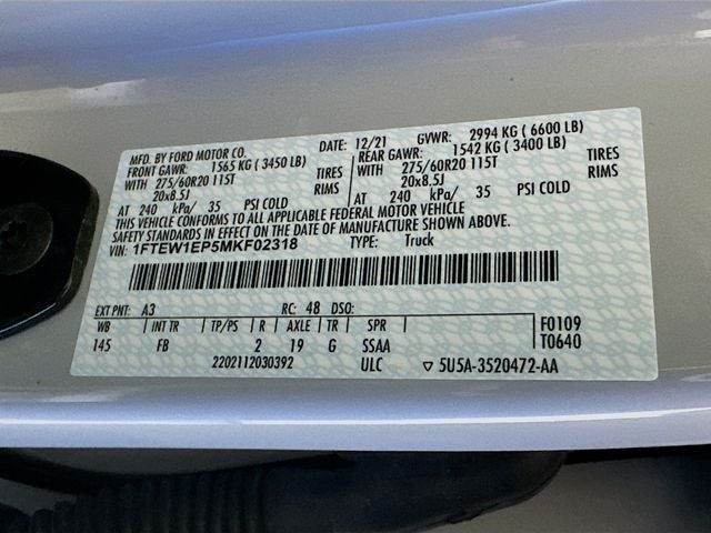 2021 Ford F-150 Lariat