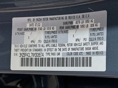2022 Mazda Mazda3 Carbon Edition