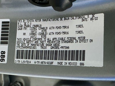 2022 Toyota Tacoma SR V6