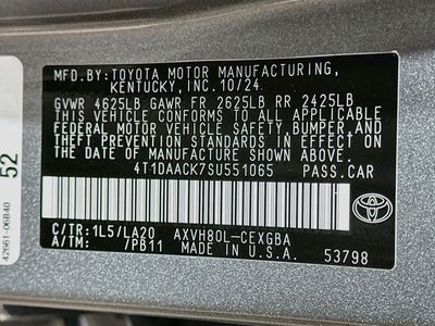 2025 Toyota Camry XLE