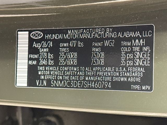2025 Hyundai TUCSON SEL Convenience