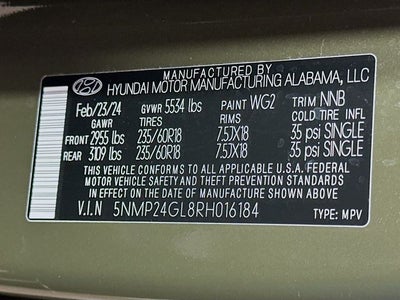 2024 Hyundai SANTA FE SEL