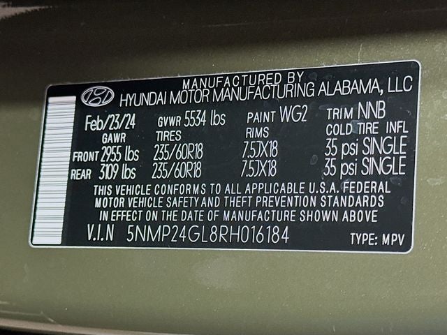 2024 Hyundai SANTA FE SEL