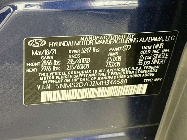 2021 Hyundai SANTA FE SEL