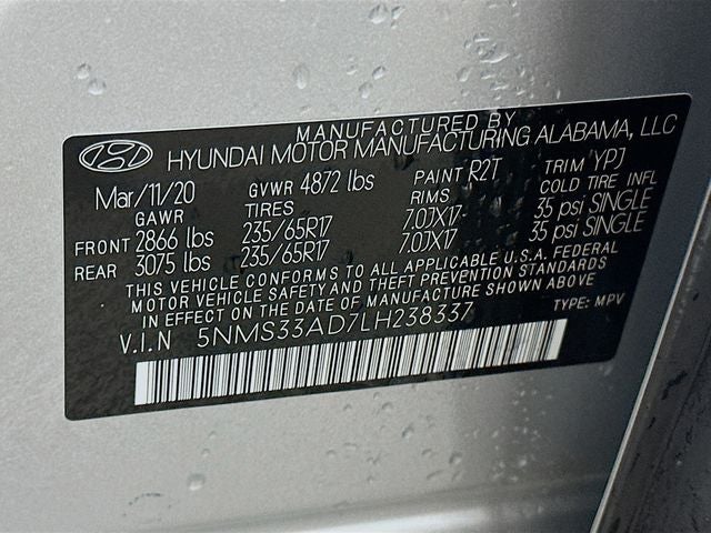 2020 Hyundai SANTA FE SEL
