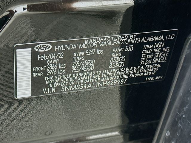 2022 Hyundai SANTA FE Calligraphy