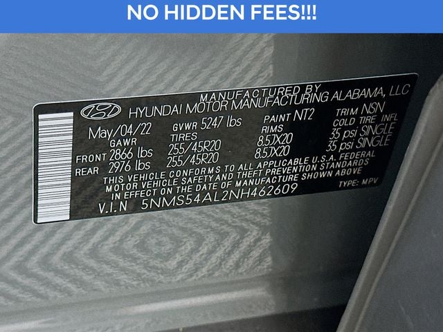 2022 Hyundai SANTA FE Calligraphy