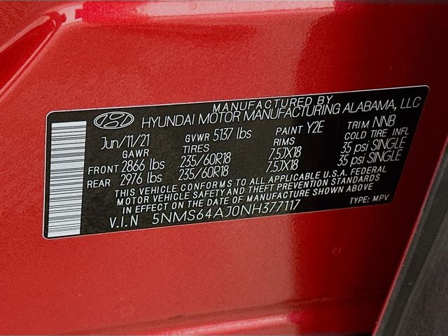 2022 Hyundai SANTA FE SEL