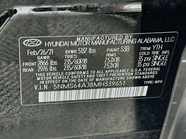 2021 Hyundai SANTA FE SEL
