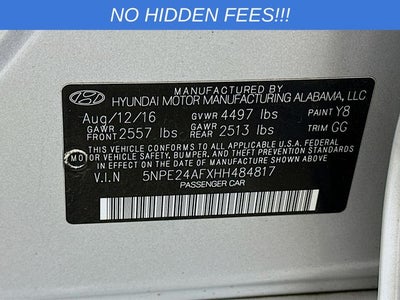2017 Hyundai SONATA SE
