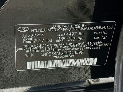 2015 Hyundai SONATA Sport