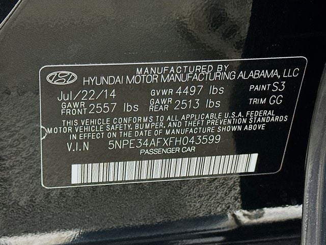 2015 Hyundai SONATA Sport