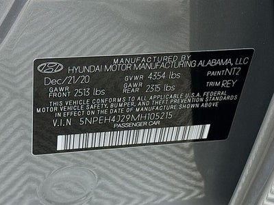 2021 Hyundai SONATA Limited