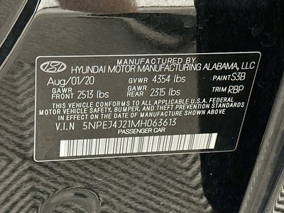 2021 Hyundai SONATA SEL Plus