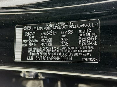 2022 Hyundai SANTA CRUZ SEL