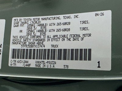 2026 Toyota Tundra Hybrid 1794 Edition