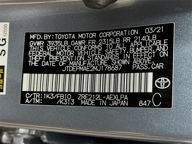 2021 Toyota Corolla LE