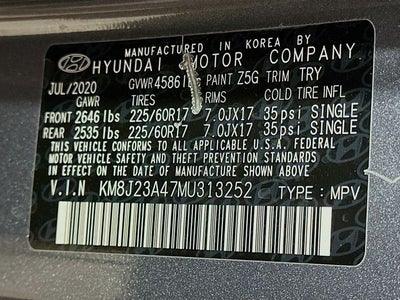 2021 Hyundai TUCSON SE