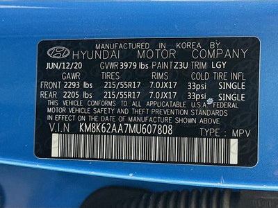 2021 Hyundai KONA SEL Plus