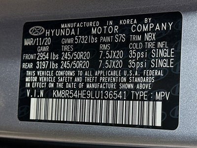 2020 Hyundai PALISADE Limited