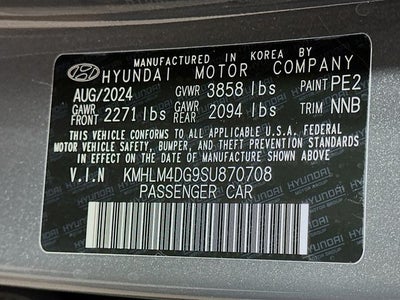 2025 Hyundai ELANTRA SEL Sport