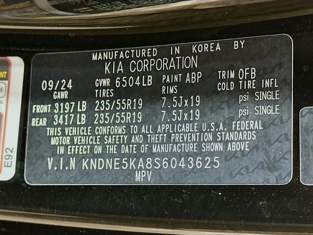 2025 Kia Carnival Hybrid SX