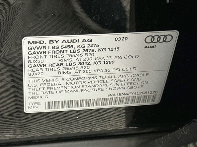 2020 Audi Q5 45 Premium Plus quattro