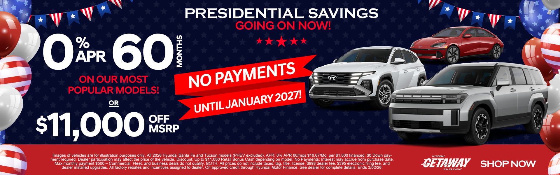 0% APR for 60 Months + No Payments until 2027!!!