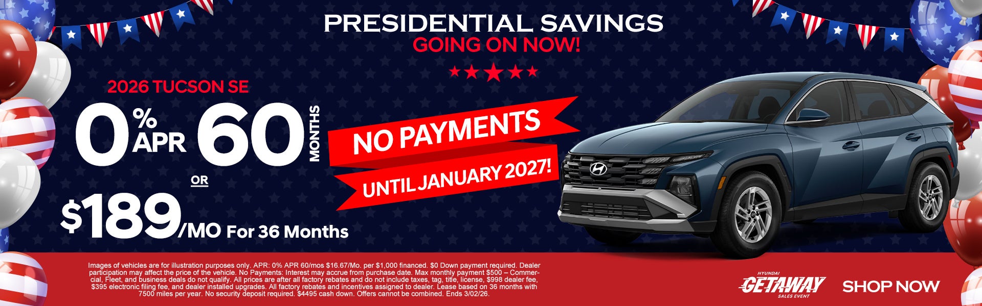 2025 Tucson SE $189/mo