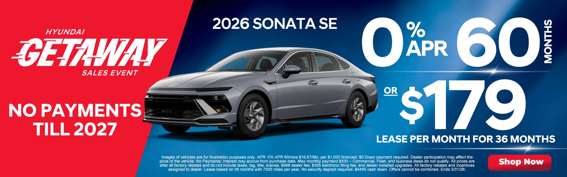 2026 Sonata $179/mo