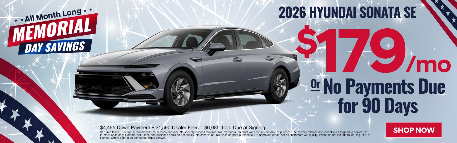 2026 Sonata $179/mo