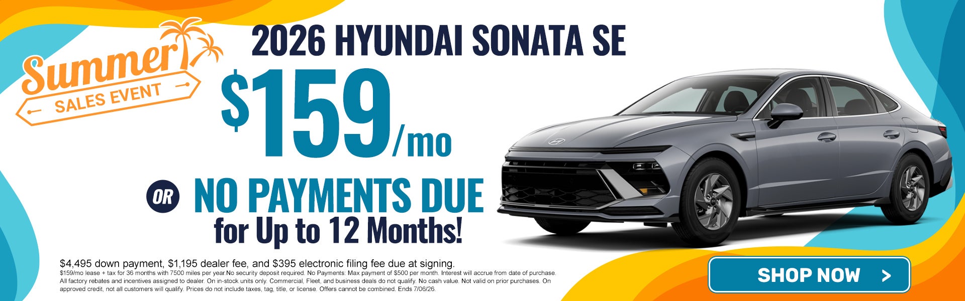 2026 Sonata $159/mo