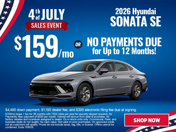 2026 Sonata $159/mo