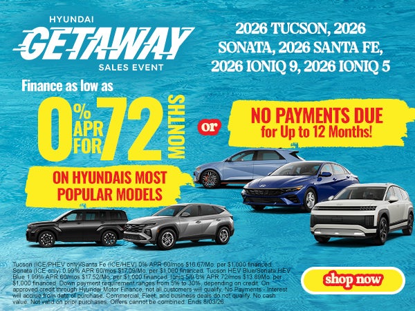 Lakeland Hyundai GETAWAY Sales Event