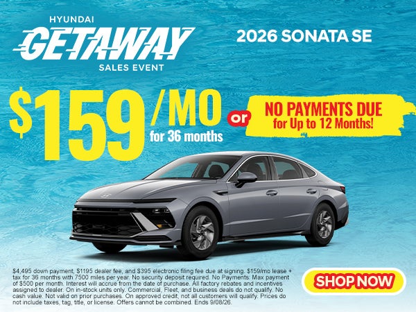 2026 Sonata $159/mo