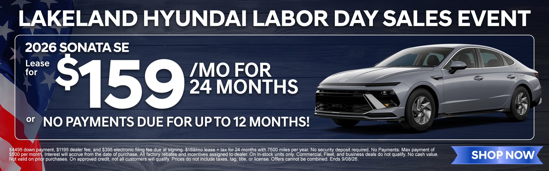 2026 Sonata just $159/mo