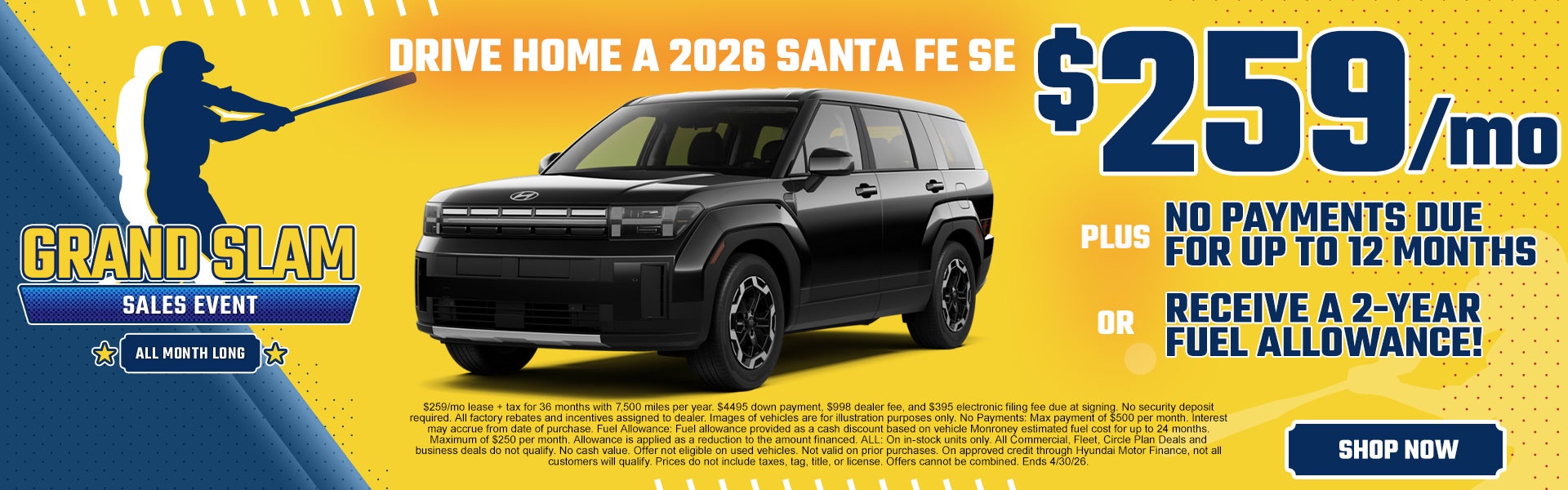 2024 Santa Fe SE $339/mo