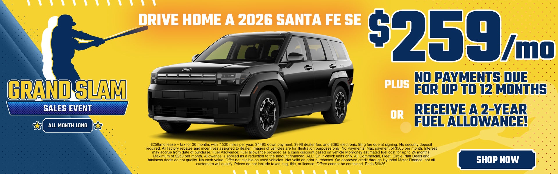 2024 Santa Fe SE $339/mo